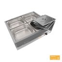 Ver imagem 3 de Buffet Térmico de Mesa Self Service em Inox 04 Cubas 220V BMT04 Ibet