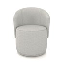 Ver imagem 5 de Poltrona Decorativa Orgânica Fixa para Sala Kit 2 Malu Linho Cinza M11 - D’Rossi