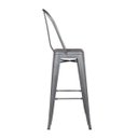 Ver imagem 3 de Banqueta Alta com Encosto Iron Industrial Cinza