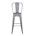Ver imagem 4 de Banqueta Alta com Encosto Iron Industrial Cinza