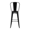 Ver imagem 1 de Banqueta Alta com Encosto Iron Industrial Preto