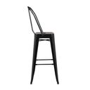 Ver imagem 2 de Banqueta Alta com Encosto Iron Industrial Preto