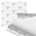 Ver imagem 1 de Papel de Parede Adesivo Abstrato 3d Minimalista Branco 2,80m