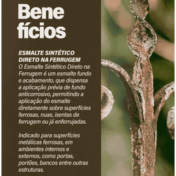 Esmalte Sintético Direto na Ferrugem Metais Galão 3,6 Litros - 8
