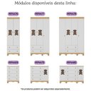 Ver imagem 7 de Berço Americano 3 em 1 com Colchão Incluso e Cômoda 1 Porta 4 Gavetas Ternura Multimóveis Mp4734