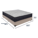 Ver imagem 3 de Cama Box Bege e Colchão Airtech 150 Espuma D45 Casal Ortobom