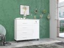 Ver imagem 1 de Cômoda Organizadora Tu 5 Gavetas + 1 Porta Cor Branco