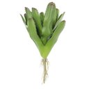 Ver imagem 3 de Kit 8 Peças Bromélia Planta Artificial Verde 20 Folhas 28cm