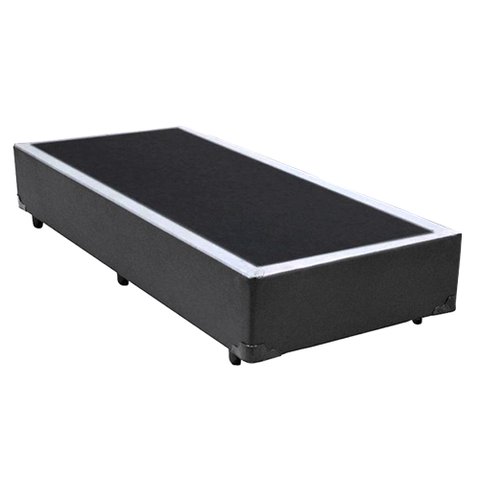 Cama Box Solteiro Sintético Sereneprime Cinza 88x188x40