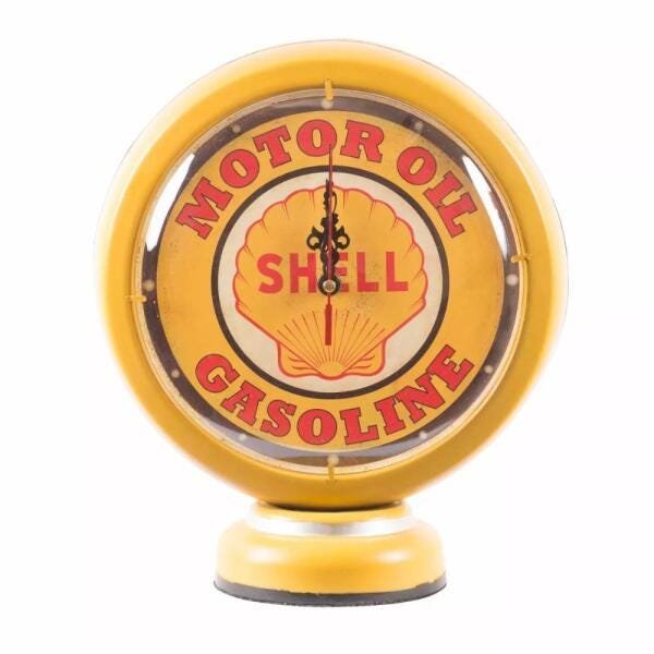 Relógio Bomba De Combustível Motor Oil Shell Decorativo, Cor: ÚNICO