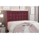 Ver imagem 1 de Cabeceira Cama Box Queen 160 Cm Verona Veludo S04 - D'Rossi