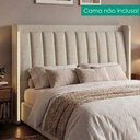 Ver imagem 2 de Cabeceira Queen 160 cm Lumina LED com Frame Linho Sl 71 Peer