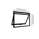 Ver imagem 2 de Janela de Alumínio Máximo Ar 60x60cm Lucasa Ideale Preto