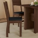 Ver imagem 7 de Kit 8 Cadeiras de Jantar Milano Base Amêndoa - Pallazio Cor:Preto