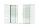 Ver imagem 1 de Veneziana Alumínio Confort 6F.100 x 120 V.Liso Branco Brimak