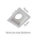 Ver imagem 2 de Spot de Embutir Mini Dicroica Quadrado Mr11 Recuado Branco