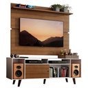 Ver imagem 2 de Rack Madesa Cancun com Pés e Painel para TV até 65 Polegadas Branco/Rustic 9B5Z Cor:Branco/Rustic/Ru