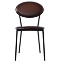 Ver imagem 2 de Kit 05 Cadeiras Estofada para Sala de Jantar Azuri Preto C01 Courino Café - Lyam Decor