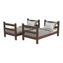 Ver imagem 5 de Beliche Madeira Maciça - vira 2 Camas - para Colchão 78/88 x 188cm Dubai Multimóveis CR4137