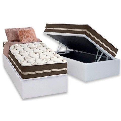 Cama Box Baú Solteiro: Colchão Molas Masterpocket Ensacadas D Angelis Anjos Superlastic Classic +