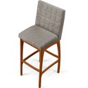 Ver mais imagens de Kit 03 Banquetas Altas Para Cozinha Sala De Jantar Fixa Mila B04 Bouclê Bege - Lyam Decor