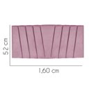Ver imagem 2 de Painel Estofada Bélgica 160CM Queen Courino Rosa - D A DECOR