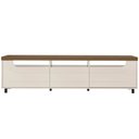 Ver imagem 2 de Rack para Sala de Estar TV 75 pol 200cm 2 Portas 1 Gaveta Solar A05 Pinho Off White - Lyam Decor