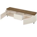 Ver mais imagens de Rack para Sala de Estar TV 75 pol 200cm 2 Portas 1 Gaveta Solar A05 Pinho Off White - Lyam Decor