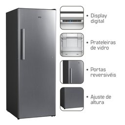Freezer Refrigerador e Conservador Vertical Hq Frost Free 330 Litros Prata Hq-330fv-rff 127v - 4