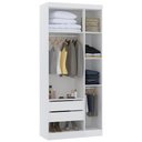 Ver imagem 3 de Guarda Roupa Modulado 102cm com 3 Portas Taiga Branco L01 - Mpozenato