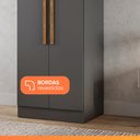 Ver imagem 5 de Modulo de Guarda Roupas para Quarto Madrid 2 Portas Maxel