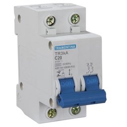Disjuntor Din Tr3Ka Bipolar C 20A Tramontina - Unico - 1