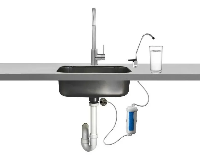 Torneira De Bancada Com Filtro Purificador De Água Incluso - 2 Torneira De Bancada Com Filtro Purificador De Água Incluso - 2