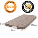 Ver imagem 2 de Colchonete Visita Solteiro 88x188x8 Espuma D20 Antialérgico - BF Colchões