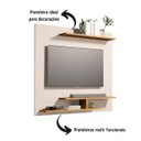 Ver imagem 3 de Painel Osiris Compacto com 3 Prateleiras Moderno Tvs até 32":branco