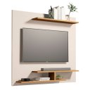 Ver imagem 2 de Painel Osiris Compacto com 3 Prateleiras Moderno Tvs até 32":branco