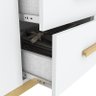Jogo de Quarto Infantil Alegria com Guarda Roupa e Cômoda Branco Fosco - Móveis Henn - 5