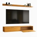 Ver imagem 5 de Rack TV 65 pol. Suspenso 160cm 2 Portas Lila Cinamomo Z49 - Mpozenato