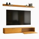 Ver imagem 5 de Rack TV 65 pol. Suspenso 160cm 2 Portas Lila Cinamomo Z49 - Mpozenato
