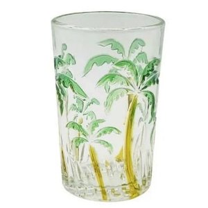 Jogo de Copos Palm Tree 6 Peças 350ml em Vidro Kehome