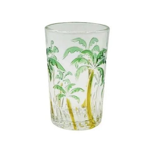 Jogo de Copos Palm Tree 6 Peças 350ml em Vidro Kehome