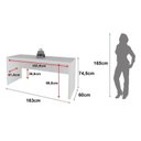 Ver imagem 3 de Conjunto Home Office 2 Peças com Escrivaninha ME4109 e Gaveteiro PE2009