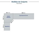 Ver imagem 4 de Guarda-Roupa Planejado de Canto Obliquo com 5 Portas Orion CabeCasa MadeiraOriginals Bege
