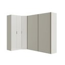 Ver imagem 3 de Guarda-Roupa Planejado de Canto Obliquo com 5 Portas Orion CabeCasa MadeiraOriginals Bege