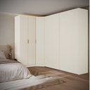 Ver imagem 1 de Guarda-Roupa Planejado de Canto Obliquo com 5 Portas Orion CabeCasa MadeiraOriginals Bege