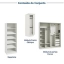 Ver imagem 6 de Guarda-Roupa Planejado de Canto Obliquo com 5 Portas Orion CabeCasa MadeiraOriginals Bege