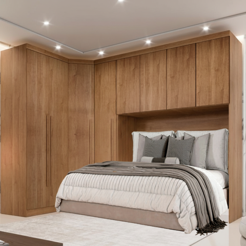 Guarda Roupa Modulado Casal Safira 010 em MDF com 8 Portas e 3 Gavetas