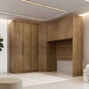 Ver imagem 2 de Guarda Roupa Modulado Casal Safira 010 em Mdf com 8 Portas e 3 Gavetas