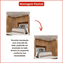 Ver imagem 4 de Guarda Roupa Modulado Casal Safira 010 em MDF com 8 Portas e 3 Gavetas