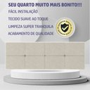 Ver imagem 5 de Cabeceira Estofada Bruna Para Cama Queen Size Casal 1,60m Bege